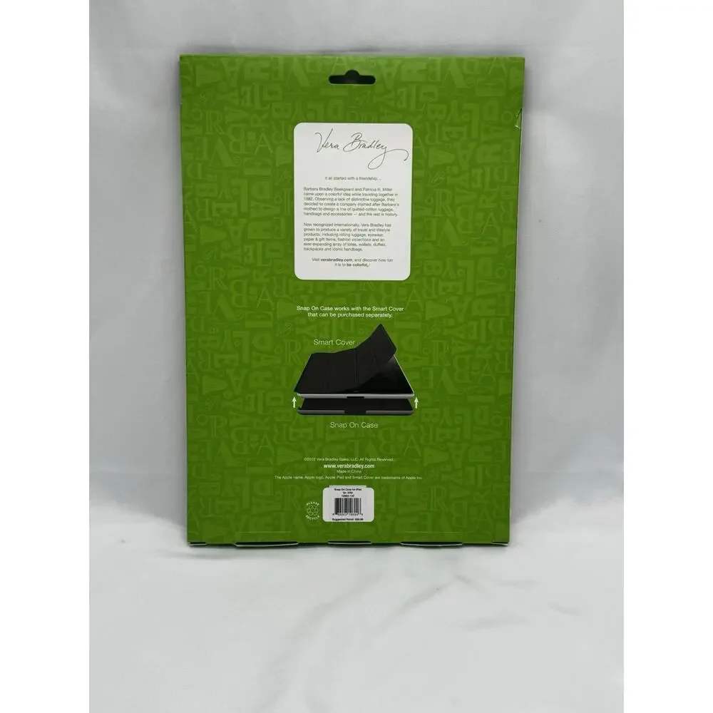 Vera Bradley Snap On Case for iPad 2 & 3~GO WILD ~Original Pkg~NWT $48